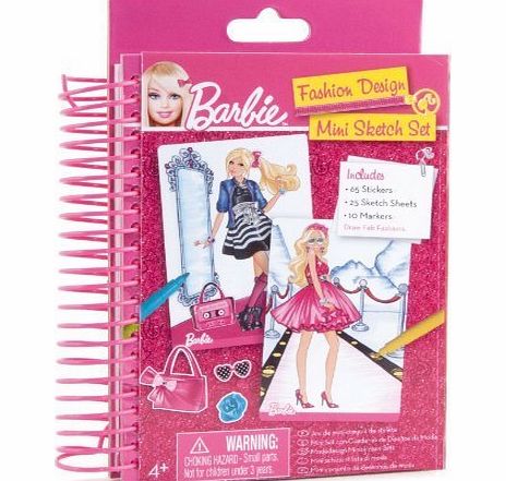 Fashion Angels Barbie Fashion Design Mini Sketch Book by Fashion Angels [Toy]